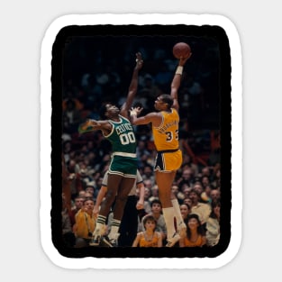 Kareem Abdul Jabbar vs Robert Parish NBA Finals 1985 Sticker